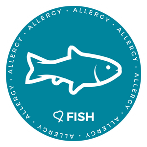 Fish Allergy alert patch to be used on medical bag, backpacks and other bags. Can be used where you use moral patches.