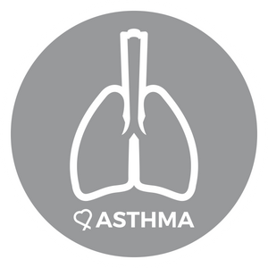Asthma alert patch to be used on medical bag, backpacks and other bags. Can be used where you use moral patches.