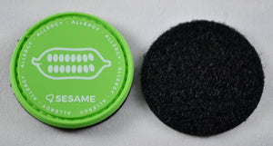 Sesame Allergy alert patch to be used on medical bag, backpacks and other bags. Can be used where you use moral patches.
