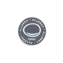 Egg Allergy alert charm meant to be used on a medical alert bracelet or band. Used to help alert others and help prevent exposure to egg