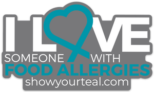 Food Allergy Awareness Car Decal to show off your support and love of someone who has food allergies.