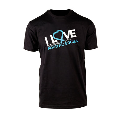 Food Allergy Awareness tee shirt to show off your support and love of someone who has food allergies.
