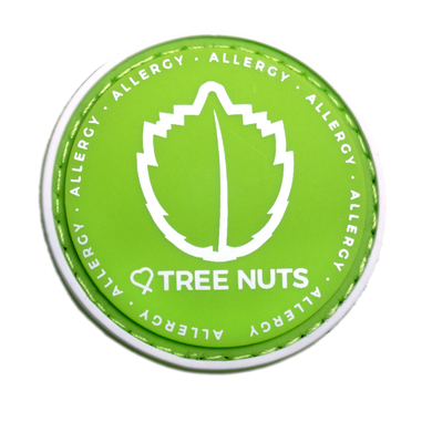 Tree Nuts Allergy alert patch to be used on medical bag, backpacks and other bags. Can be used where you use moral patches.